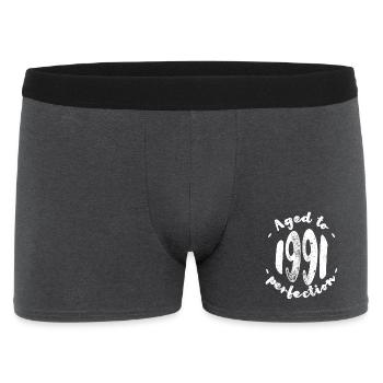 Aged to 1990 Nostalgia - Men's Boxer Shorts - charcoal grey - Front
