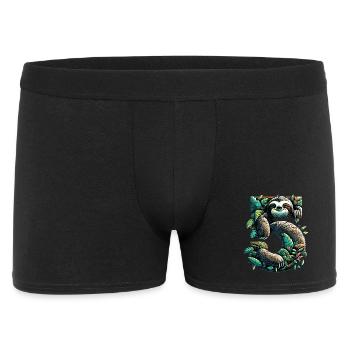 5 Year Old Sloth 5th Birthday Gift - Men's Boxer Shorts - black - Front