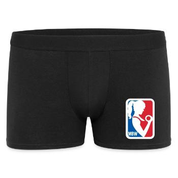 MBW Silhouette Balllogo - Männer Boxer Shorts - Schwarz - Vorne