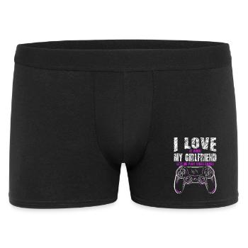 J’adore quand ma copine joue avec moi - Boxer Homme - noir - Devant
