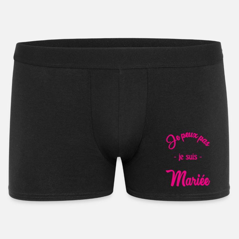 Junggesellinnenabschied. HOCHZEIT - Männer Boxer Shorts - Schwarz