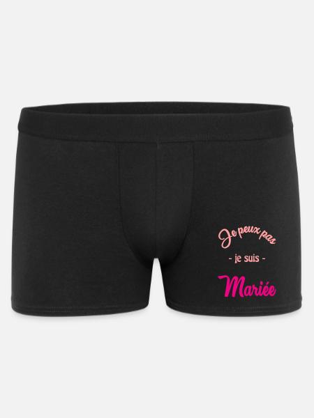 MARIEE. FUTURE MARIEE. EVJF - Boxer Homme - noir