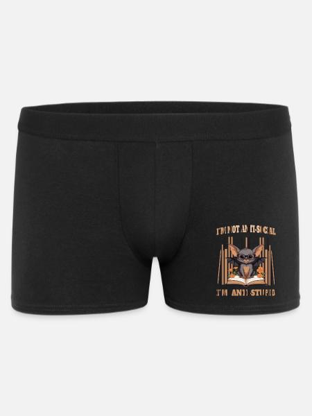 Cute Clever Bat - Men's Boxer Shorts - black