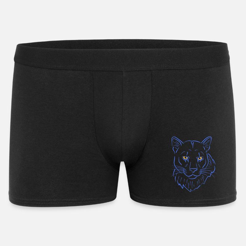 Bergloewe raubtier - Männer Boxer Shorts - Schwarz