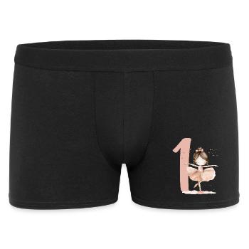 Erster Geburtstag Ballerina Tanz - Männer Boxer Shorts - Schwarz - Vorne
