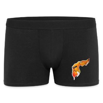 Lion flamboyant illustration vectorielle - Boxer Homme - noir - Devant