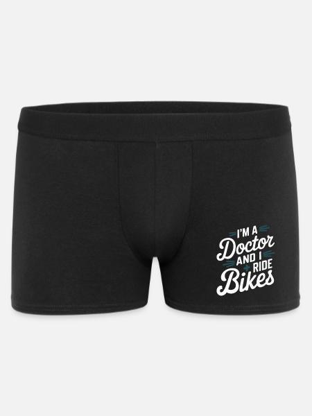 Arzt und Radfahrer - Männer Boxer Shorts - Schwarz
