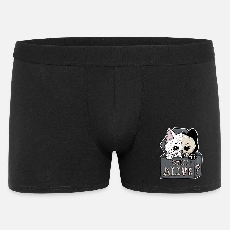 Schrödingers Katze – Still Alive Halloween - Männer Boxer Shorts - Schwarz