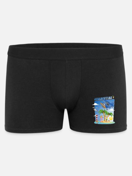 Buntes und fröhliches Sommerbild - Männer Boxer Shorts - Schwarz