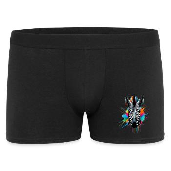 Zebra - Men's Boxer Shorts - black - Front