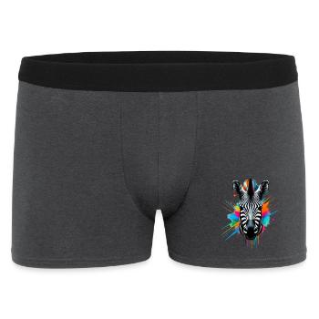 Zèbre - Boxer Homme - charbon - Devant