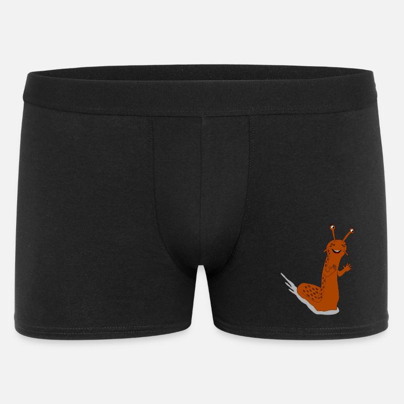 Nacktschnecke Schnecke Schleimspur Schleim - Männer Boxer Shorts - Schwarz