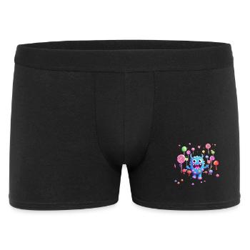 Mignon et drôle câlin monstre enfants - Boxer Homme - noir - Devant