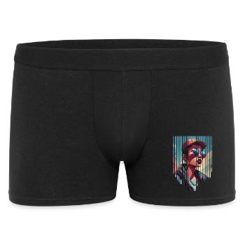fille girlie sauvage punk freestyle amour peace style - Boxer Homme - noir - Devant