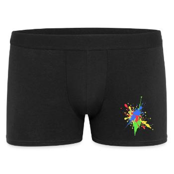 Colorful Color Design Abstract Art - Men's Boxer Shorts - black - Front