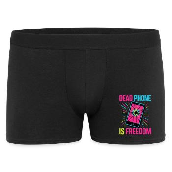Dead Phone is Freedom - Men's Boxer Shorts - black - Front