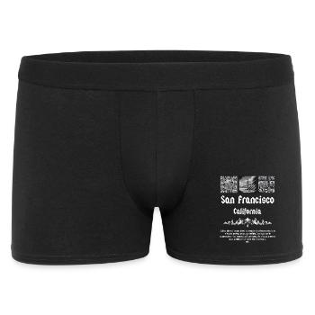 San Francisco California City Spirit Tee - Men's Boxer Shorts - black - Front