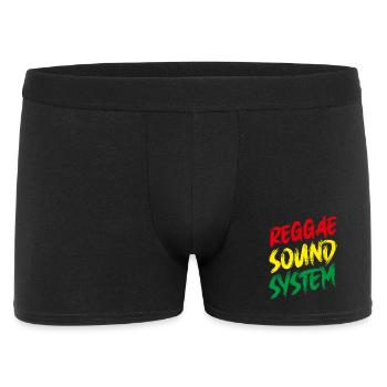 Reggae Sound System - Rasta - Jamaïque - Boxer Homme - noir - Devant