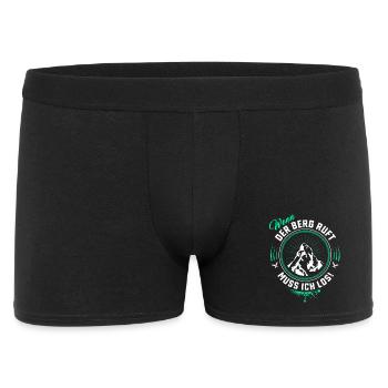 When the Mountain Calls - Hiking Mountaineer Saying - Men's Boxer Shorts - black - Front