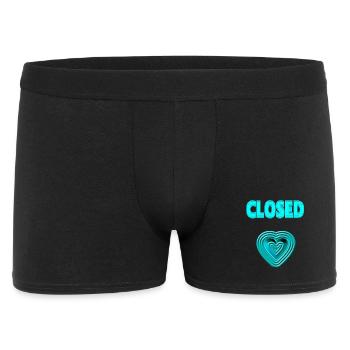 Coeur néon t'aime chagrin d'amour fermé - Boxer Homme - noir - Devant