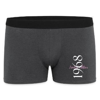 Limited Edition 1968 Anniversary 1968 Born in 1968 - Men's Boxer Shorts - charcoal grey - Front