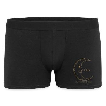 Mystic Moon Face 666 – Love Yourself First - Men's Boxer Shorts - black - Front