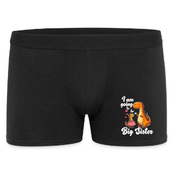 Become a Big Sister Dino - Men's Boxer Shorts - black - Front