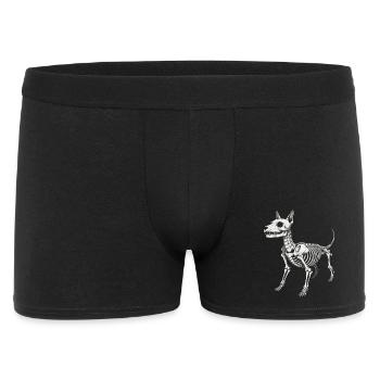 Skeletal Hound Anatomy Print - Men's Boxer Shorts - black - Front