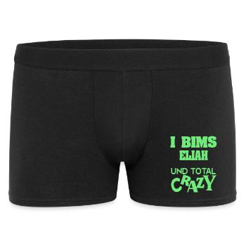 Elijah as a given name - Men's Boxer Shorts - black - Front