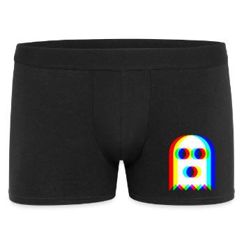 👻 RGB-Geist - Männer Boxer Shorts - Schwarz - Vorne