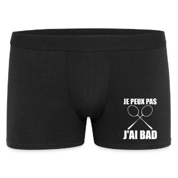 I Can't I Have Bad Gift Player Men Badminton - Men's Boxer Shorts - black - Front
