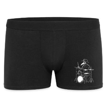 Plague Doctor Drummer Band Tee - Men's Boxer Shorts - black - Front