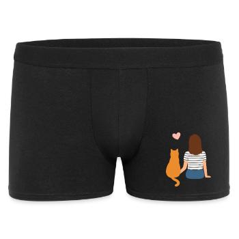 Woman Minette and her mistress, complicity - Men's Boxer Shorts - black - Front