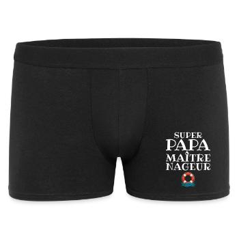 MNS Super Dad Lifeguard - Men's Boxer Shorts - black - Front