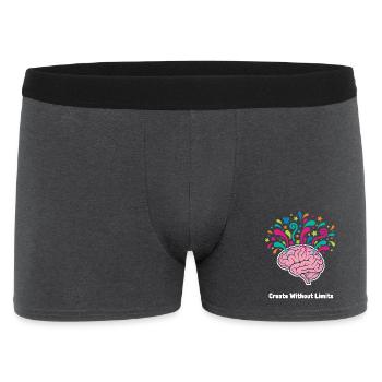 Gedankenfarben Hirn Explosion - Männer Boxer Shorts - Anthrazit - Vorne