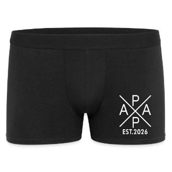 Papa Est. 2026 Father since 2026 Expectant Dad 2026 - Men's Boxer Shorts - black - Front