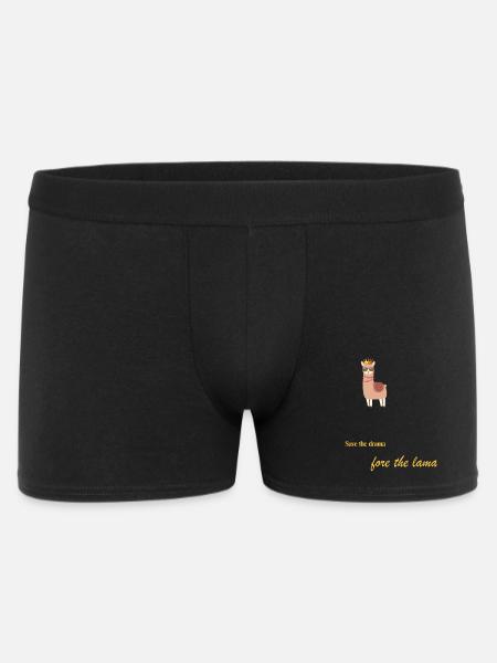 Regal Llama Crown Tee - Men's Boxer Shorts - black