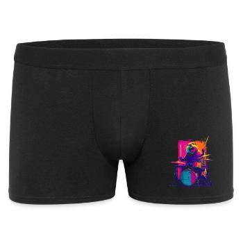 Groundhog à la batterie - Rock Drummer Gift - Boxer Homme - noir - Devant