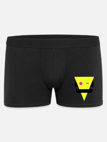 Neon Geometric Silhouette - Men's Boxer Shorts - black
