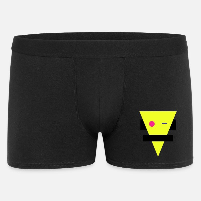 Neon Geometrische Silhouette - Männer Boxer Shorts - Schwarz