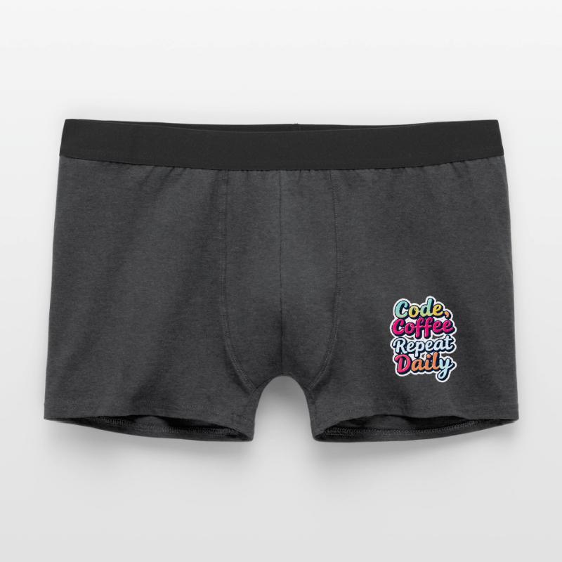 Code Schlaf Debug Wiederholungsprogramm Shirt Männer Boxer Shorts