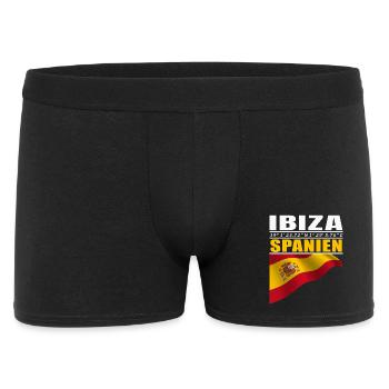 Ibiza - Männer Boxer Shorts - Schwarz - Vorne