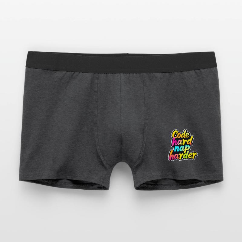 Code Hard Nap Harder Funny Programmer Tee Men's Boxer Shorts