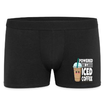 Graphique pastel de café glacé Kawaii mignon - Boxer Homme - noir - Devant