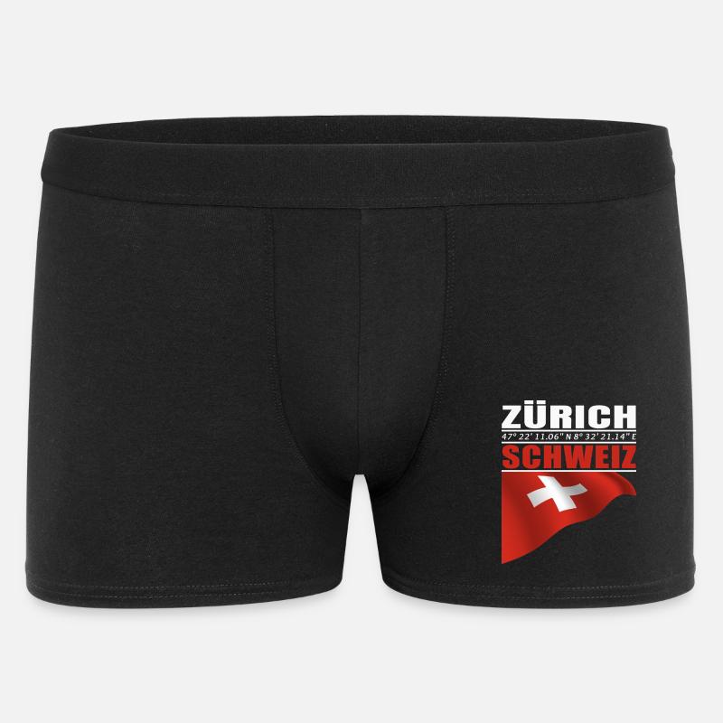 Zürich - Männer Boxer Shorts - Schwarz