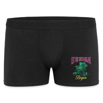 Shenanigans Funny Raccoon Mardi Gras - Men's Boxer Shorts - black - Front