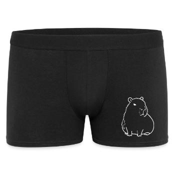 Capybara capybara blanc - Boxer Homme - noir - Devant
