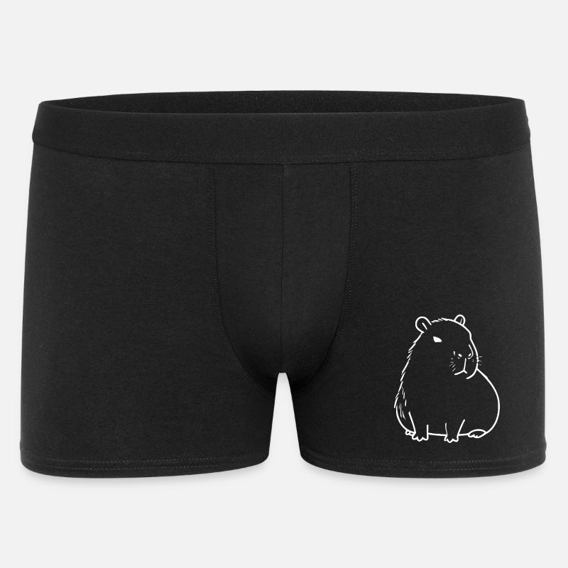Capybara capybara white - Men's Boxer Shorts - black