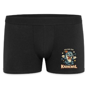 Karneval Karnewal Wal Lustig Geschenk - Männer Boxer Shorts - Schwarz - Vorne