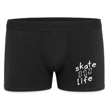 skate - Männer Boxer Shorts - Schwarz - Vorne